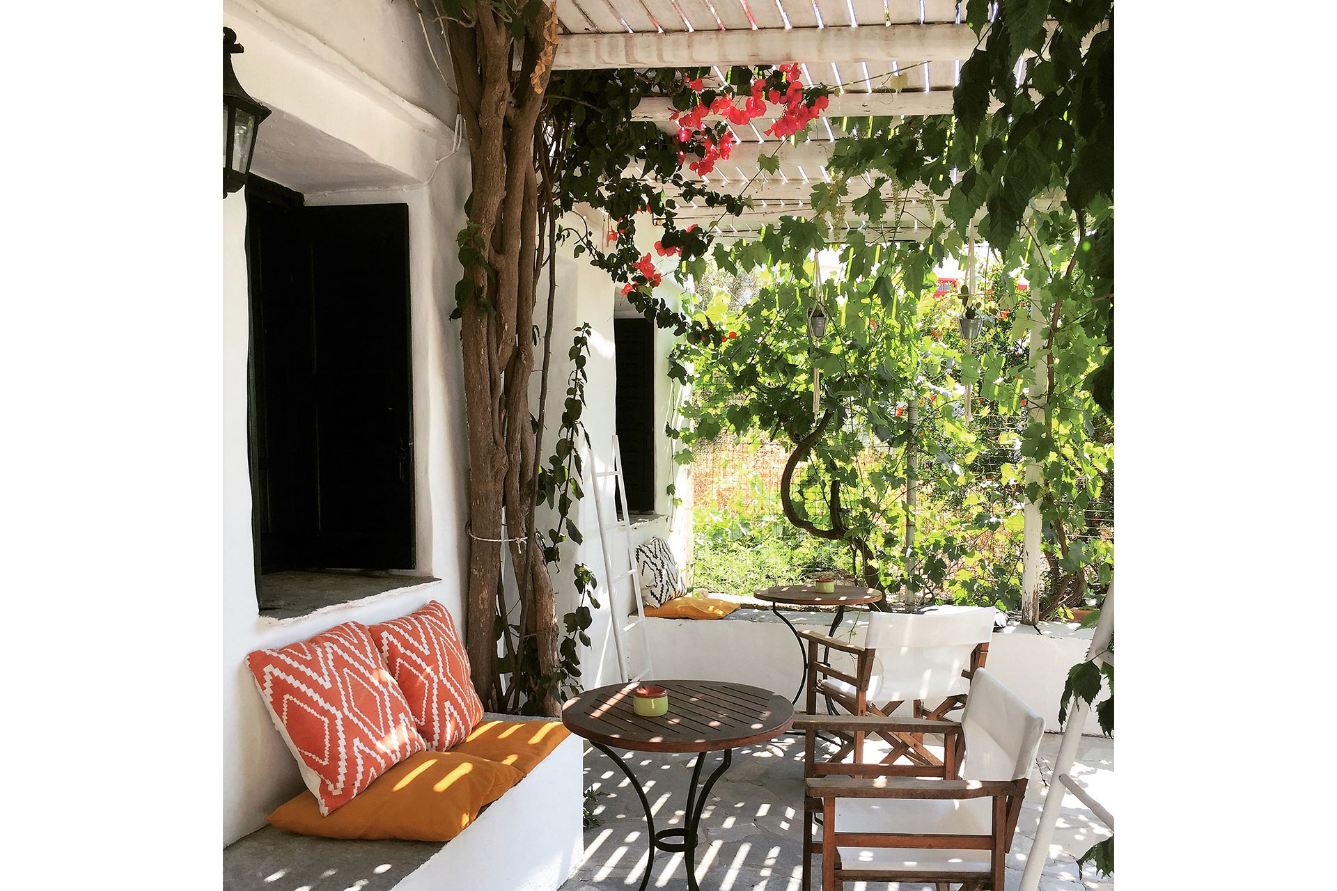 Garden terrace of a superior double room