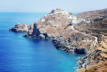 The village of Kastro in Sifnos