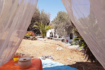 Relaxing atmosphere at Andromeda in Sifnos