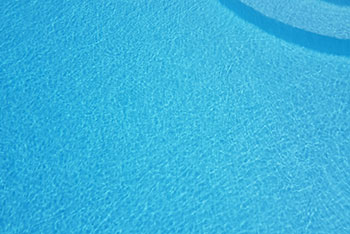 Crystal clear water of the pool